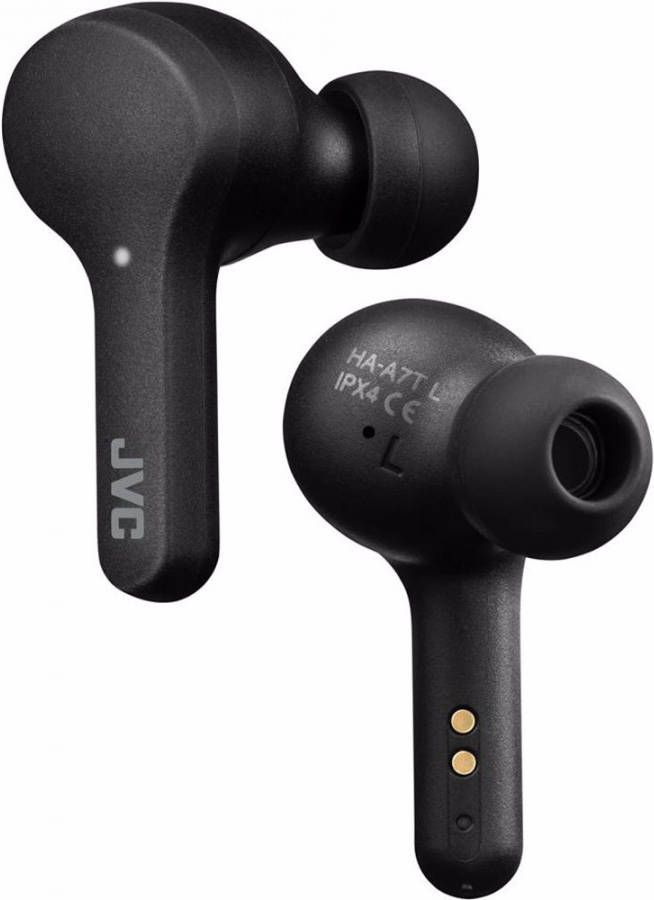 JVC Inner Ear hoofdtelefoon HA A7T Zwart Bluetooth met oplaadcase