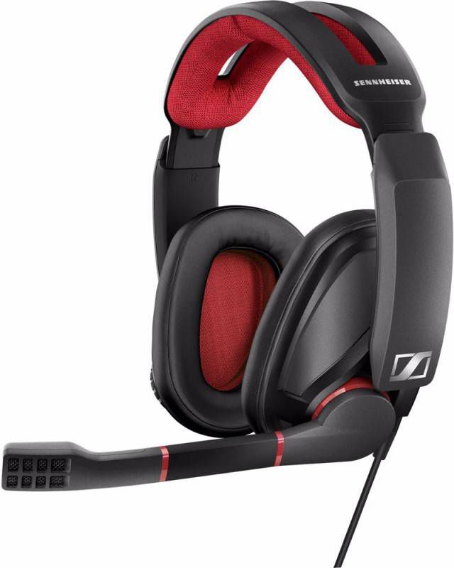 Sennheiser over-ear hoofdtelefoon GSP 350 zwart/rood
