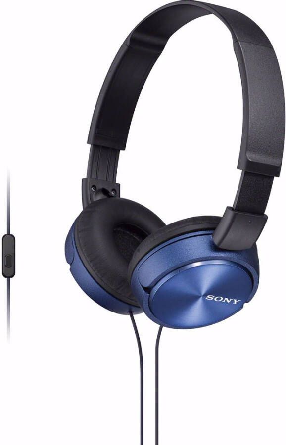 Sony MDRZX310APL opvouwbare hoofdtelefoon met microfoon blauw