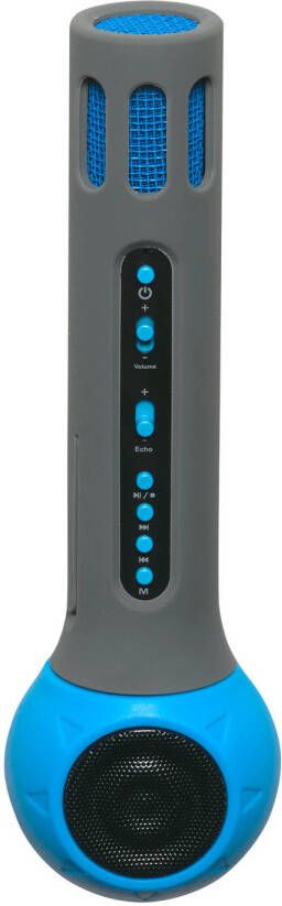 Denver Kms 10 Draadloze Karaoke Speaker Met Microfoon Blauw