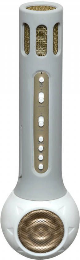Denver Kms 10 Draadloze Karaoke Speaker Met Microfoon Wit