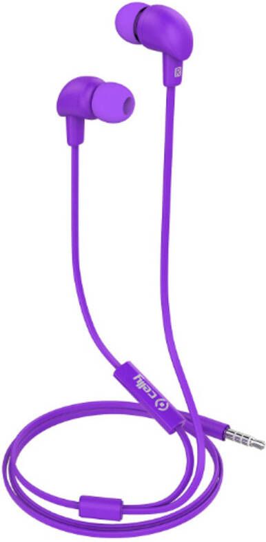 Enjoy2Cook In ear Stereo Oordopjes Up600, Paars Kunststof Celly