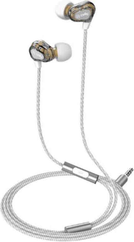 Enjoy2Cook Stereo Dual Driver Oordopjes Up800, Wit Kunststof Celly