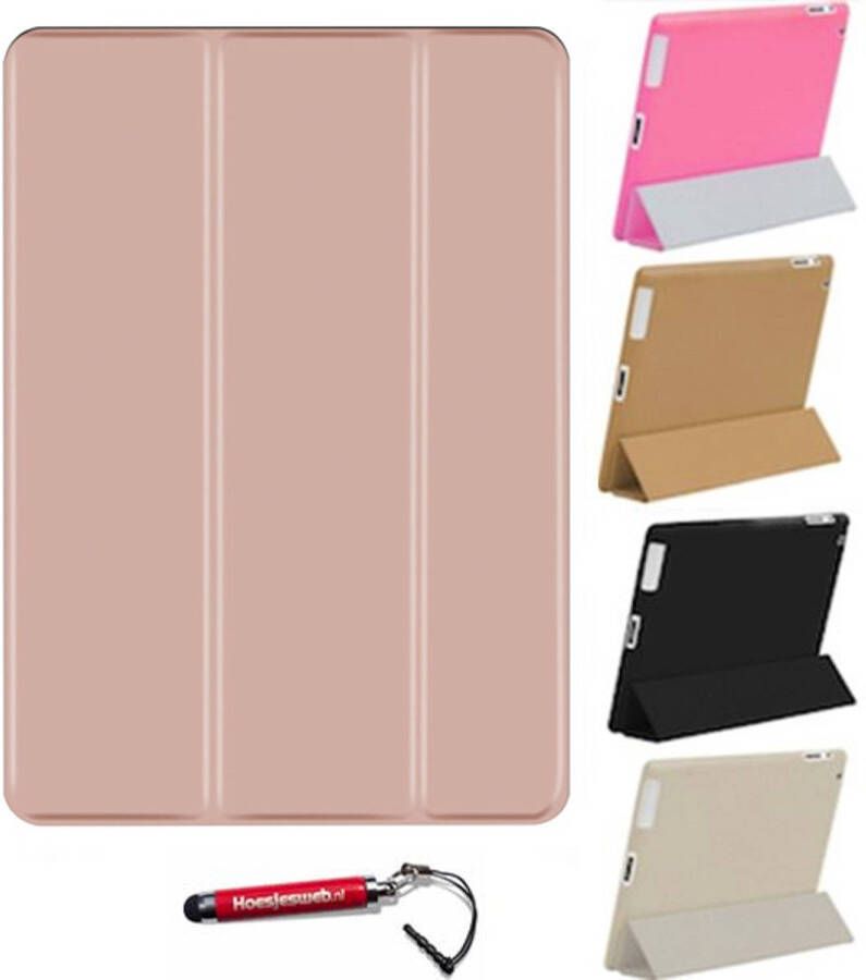 HEM Apple Ipad 10.2(2019/2020)Smart/Vouw Hoes Rose Gold Met Hoesjeswebstylus Ipad Hoes, Tablethoes