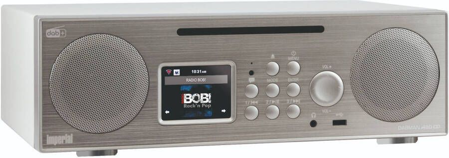 Imperial DABMAN I450cd Dab+ En Internetradio Met Cd En Bluetooth Zilver