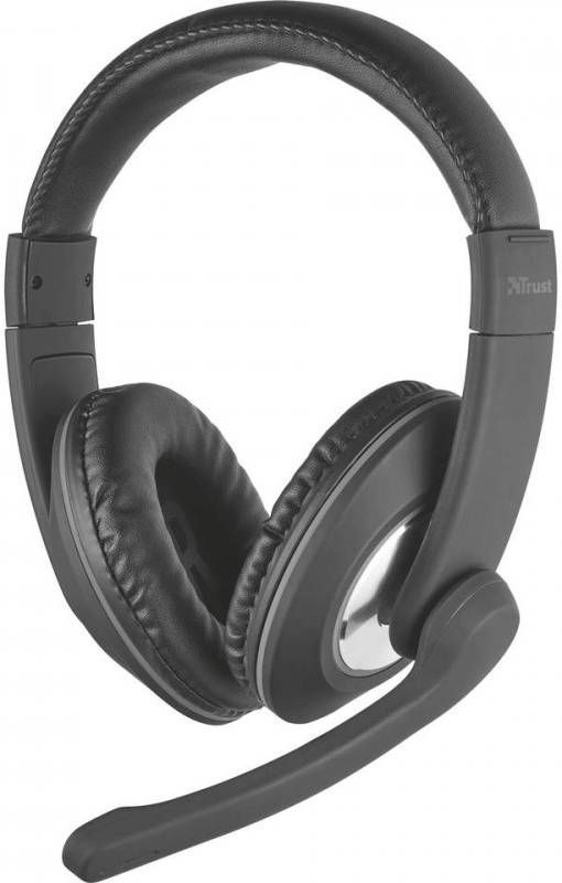 Trust Reno Headset voor PC en laptop Headset Zwart