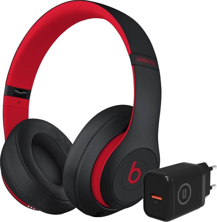 Beats Studio3 Wireless Zwart/Rood + Bluebuilt oplader