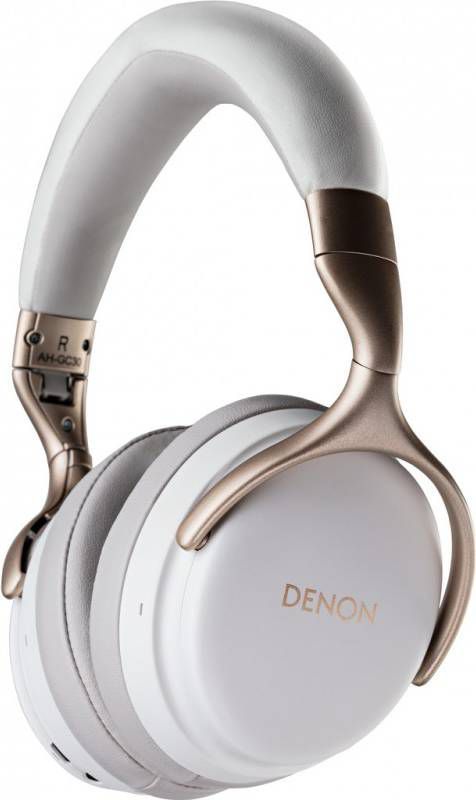 Denon AH GC30 bluetooth Over ear hoofdtelefoon wit