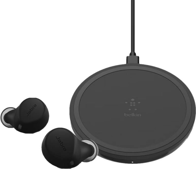 Jabra Elite 7 Active Zwart + Belkin Boost Up Draadloze Oplader 10W Zwart