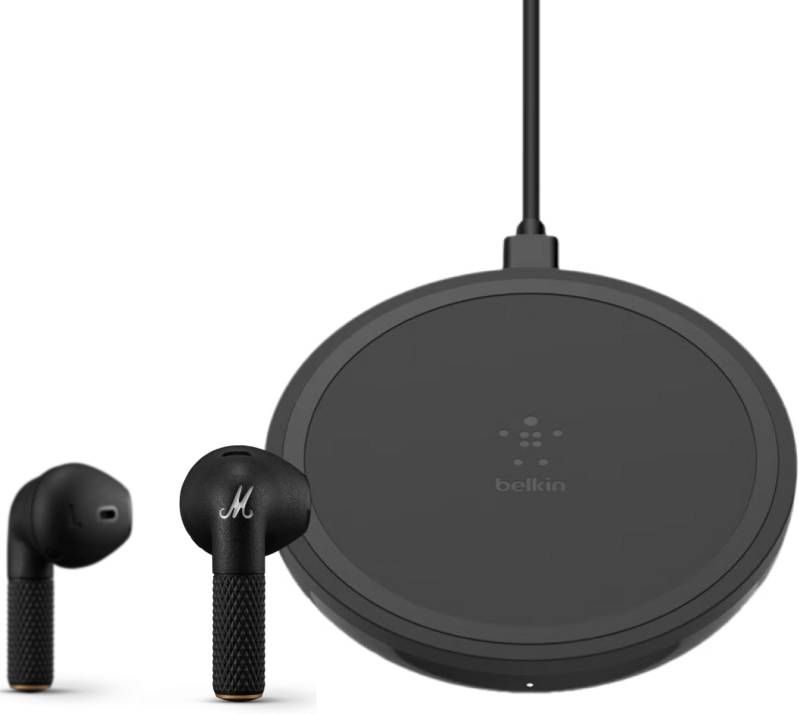 Marshall Minor III + Belkin Boost Up Draadloze Oplader 10W Zwart