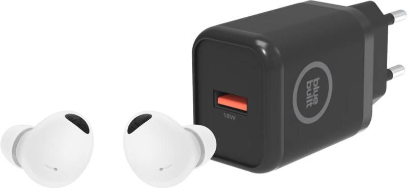 Samsung Galaxy Buds 2 Pro Wit+ BlueBuilt Oplader 18W