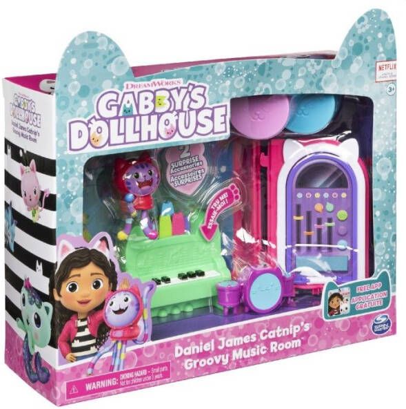 Spinmaster Gabby's Dollhouse Deluxe Room Dj Kattenkruid Muziekkamer