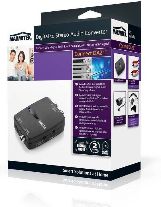 Marmitek Converter Digitaal naar Analoog stereo audio Connect DA21