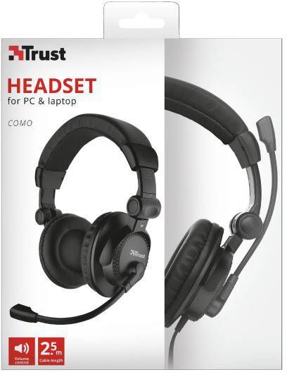 Trust Como Stereofonisch Hoofdband Zwart hoofdtelefoon online kopen