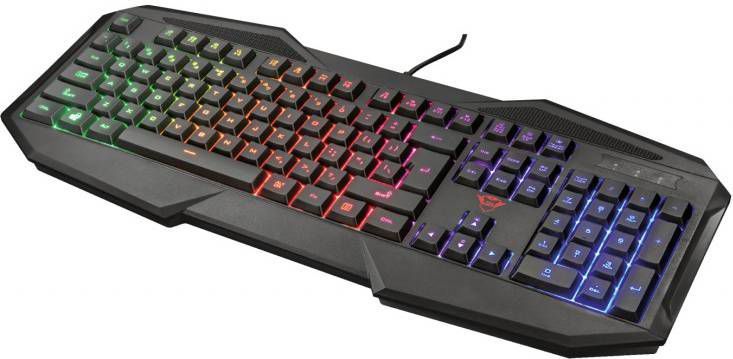 Trust GXT 830RW Avonn Gaming Keyboard Toetsenbord Zwart