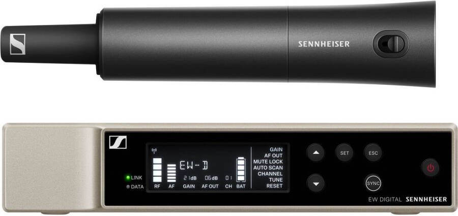 Sennheiser EW D SKM S Base Set S1 7 draadloze handheld microfoon zonder kop(606.2 662 MHz )
