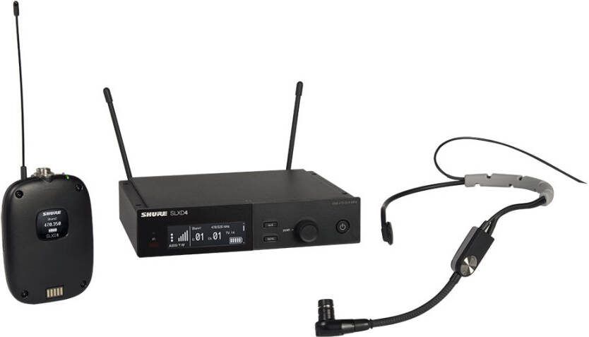 Shure SLXD14/SM35 H56 draadloze SM35 headset microfoon set