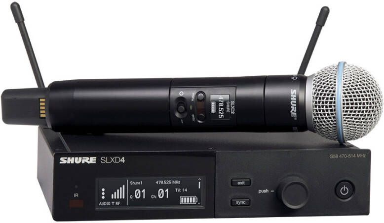 Shure SLXD24/B58 H56 draadloze Beta58 microfoon set