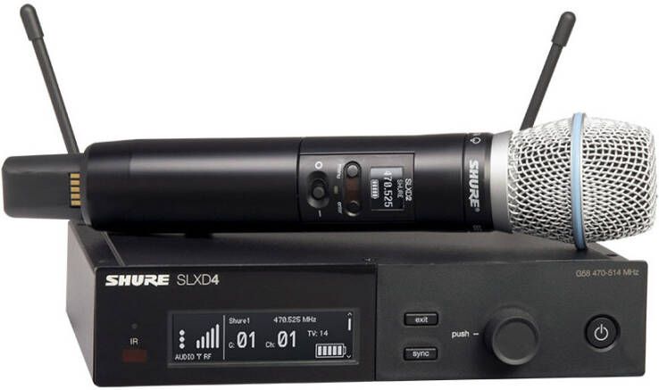 Shure SLXD24/B87A H56 draadloze Beta87A microfoon set