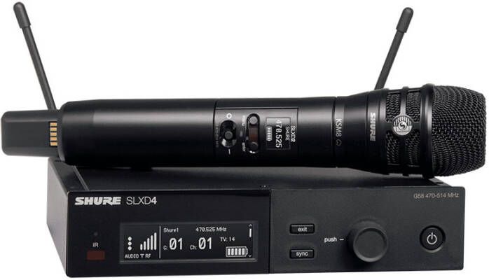 Shure SLXD24/K8B K59 draadloze KSM8B microfoon set