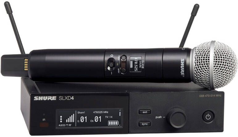 Shure SLXD24/SM58 K59 draadloze SM58 microfoon set