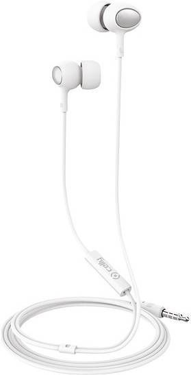 Celly Oordopjes Up500 In Ear 3, 5 Mm Audiojack 120 Cm Wit