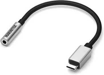 Marmitek Adapter USB type C naar Audio 3, 5 mm jack female UTP kabel Zwart