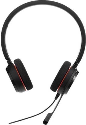 Jabra Evolve 20 MS Stereo Bekabeling Headset Zwart
