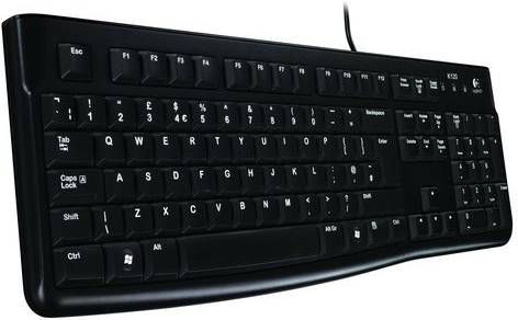 Logitech toetsenbord K120, qwerty, zwart