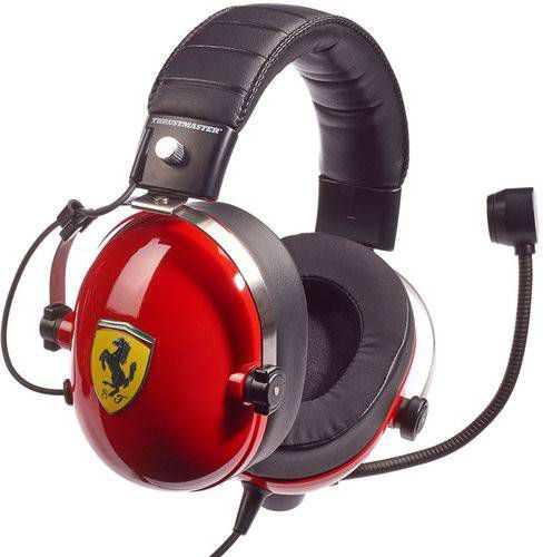 Thrustmaster T.Racing Gaming Headset Scuderia Ferrari Headset Zwart