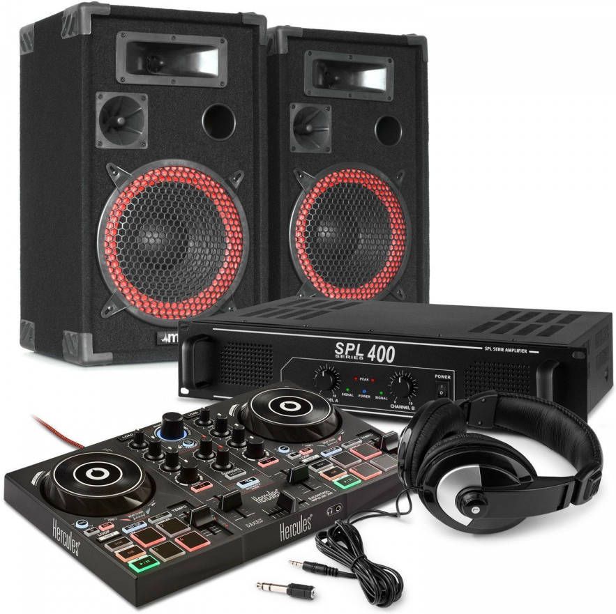 Hercules DJControl Inpulse 200 starterkit voor DJ&apos, s 500W