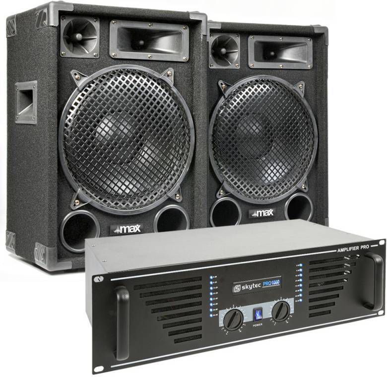 MAX &apos, Dark Night 12&apos, geluidsinstallatie 1400W .