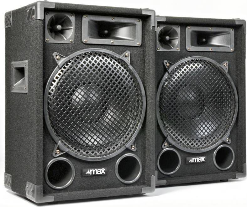 MAX 12 1400W Disco Speakerset 12"
