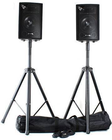 Vonyx speakerset Twee SL8 speakers met standaards en kabel 800W