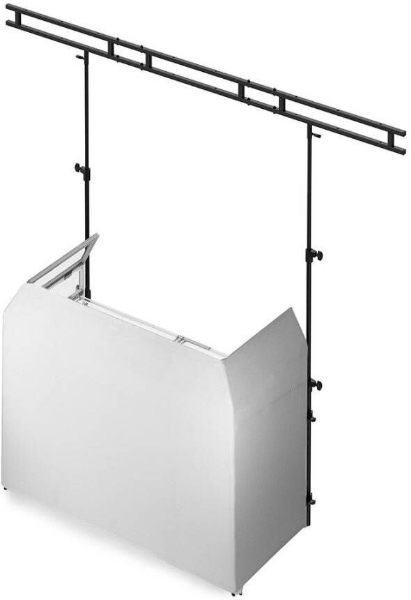 Vonyx DB3 complete opvouwbare mobiele DJ Booth met lichtbrug