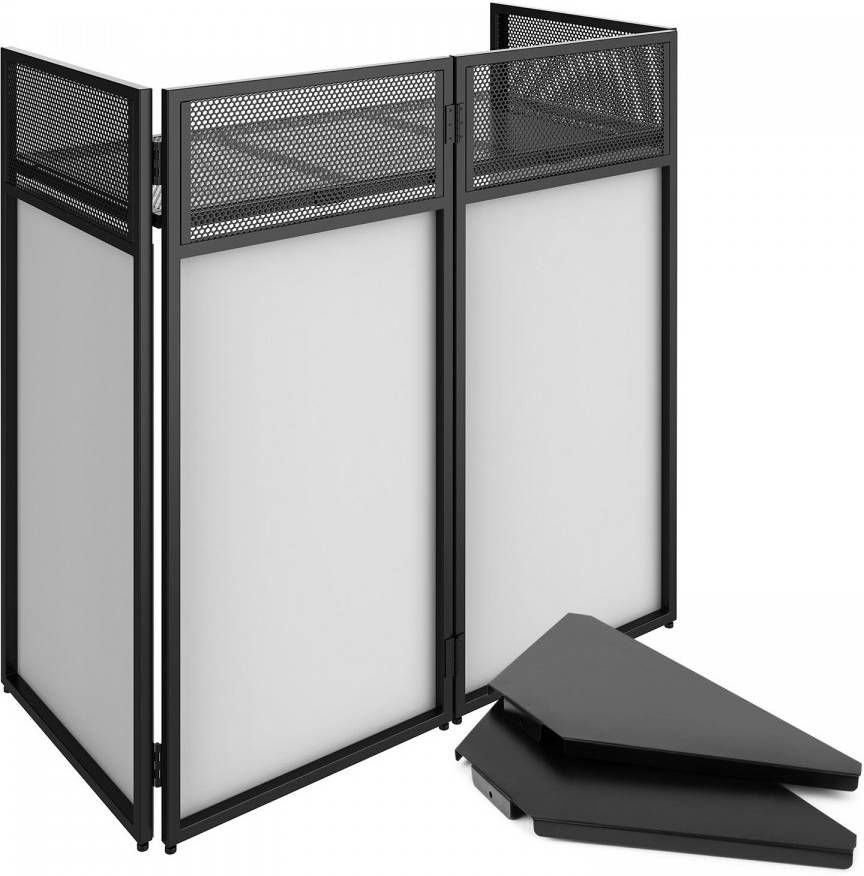 Vonyx DB4 DJ Booth met hoekplaten en draagtassen