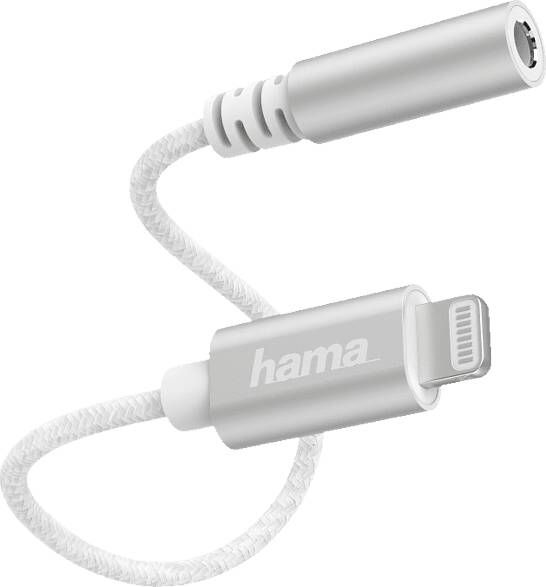 Hama Lightning adapter naar 3, 5mm audio aansluiting wit