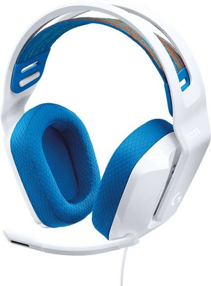 Logitech G G335 Bedrade Gaming Headset Bekabeling Headset Blauw/Wit