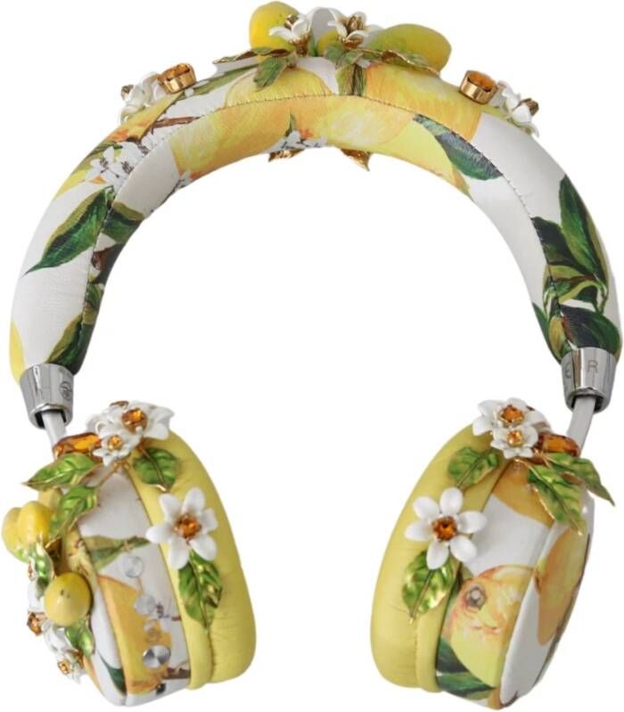 Dolce & Gabbana Floral Headset Headphones , Geel, Dames