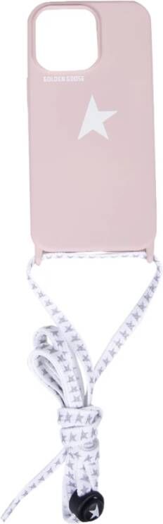 Golden Goose Star Lace Trimmed I Phone 13/13 PRO Case , Roze, Dames