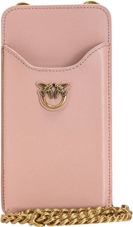 pinko Ixia Phone Holder Simply C 2 Vit. Seta , Roze, Dames