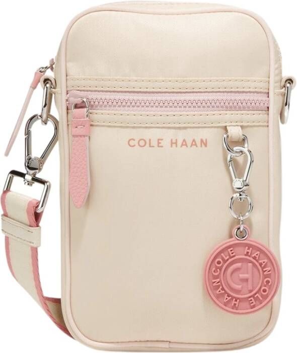 Cole Haan Crossbody van mobiele telefoons , Beige, Dames