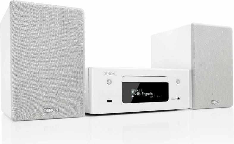 Denon CEOL N10 Home audio-minisysteem Grijs, Wit 130 W