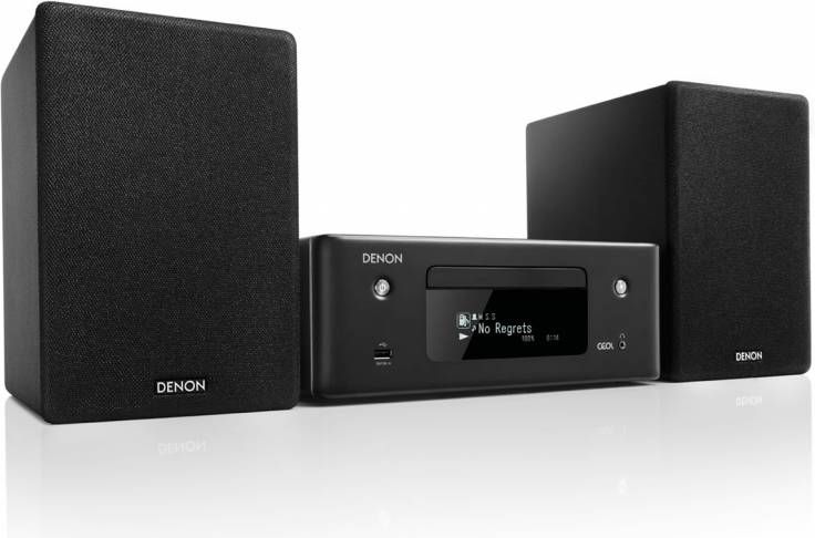Denon microset CEOL N10 (Zwart) Incl. Stereo Speakers