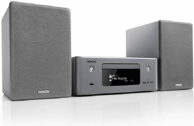Denon CEOL N11DAB Netwerkmuzieksysteem met speakers grijs