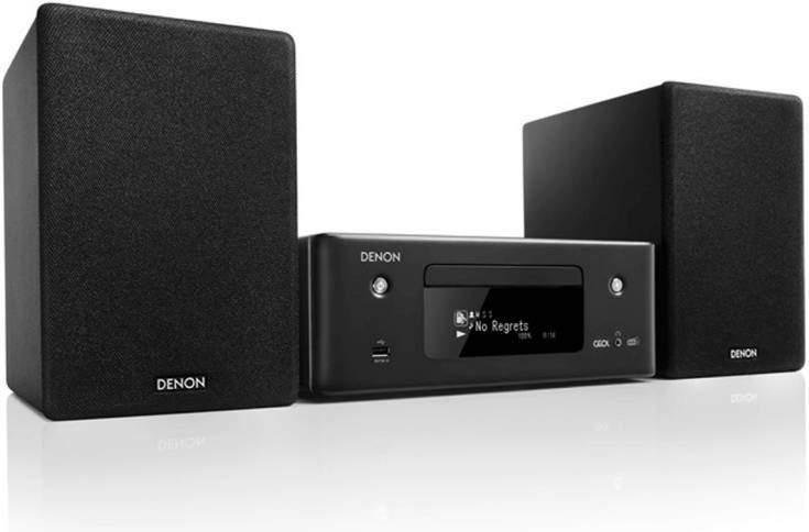 Denon CEOL N11DAB Netwerkmuzieksysteem met speakers zwart