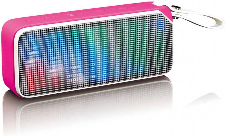 Lenco Bluetooth® Speaker Spatwaterdicht Met Party Lights Bt 191pk Roze