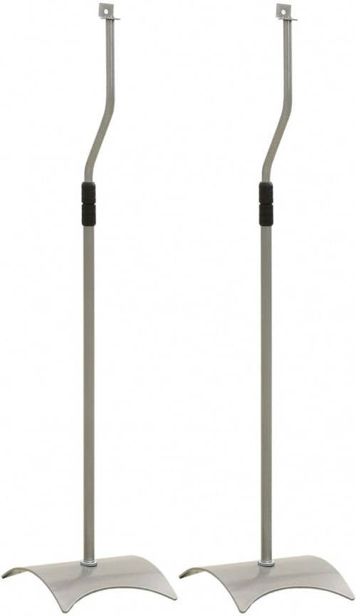 VIDAXL Speakerstandaards 2 st universeel zilverkleurig