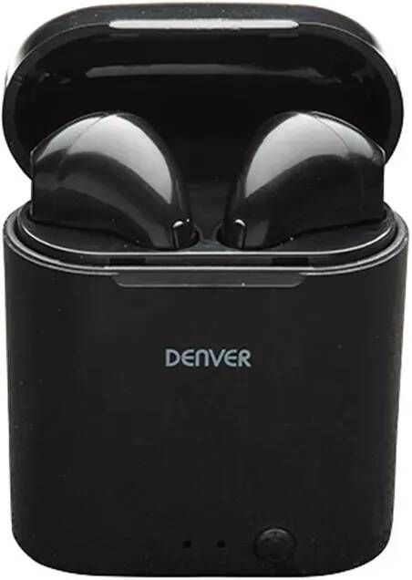 Denver Oordopjes Draadloos Met Oplaadcase Zwart