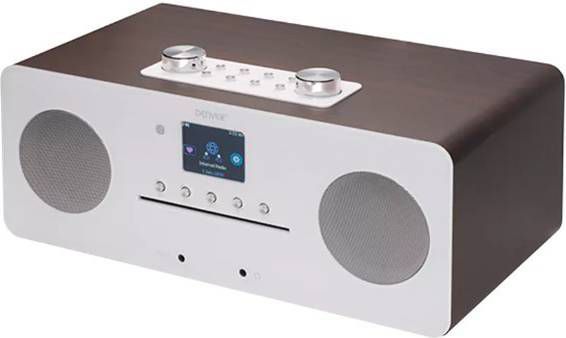 Denver Mir 260 Darkwood Microsysteem Met Radio En Bluetooth Hout/zilver